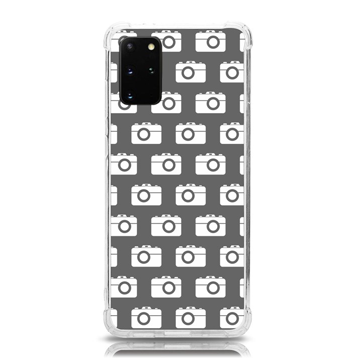 Modern Chic Vector Camera Illustration Pattern Samsung Galaxy S20Plus 6.7 Inch TPU UV Case