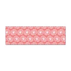 Coral Pink Gerbera Daisy Vector Tile Pattern Sticker Bumper (10 Pack) by GardenOfOphir