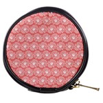 Coral Pink Gerbera Daisy Vector Tile Pattern Mini Makeup Bag Front