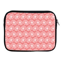 Coral Pink Gerbera Daisy Vector Tile Pattern Apple Ipad 2/3/4 Zipper Cases by GardenOfOphir