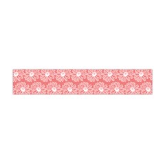 Coral Pink Gerbera Daisy Vector Tile Pattern Premium Plush Fleece Scarf (mini) by GardenOfOphir