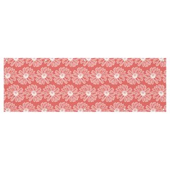 Coral Pink Gerbera Daisy Vector Tile Pattern Banner And Sign 12  X 4  by GardenOfOphir