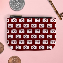 Modern Chic Vector Camera Illustration Pattern Mini Coin Purse by GardenOfOphir