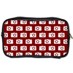 Modern Chic Vector Camera Illustration Pattern Toiletries Bag (One Side) Front