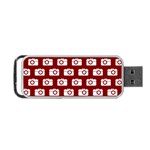 Modern Chic Vector Camera Illustration Pattern Portable USB Flash (One Side) Front