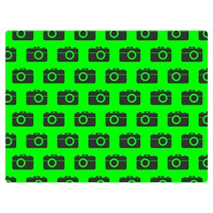 Modern Chic Vector Camera Illustration Pattern Two Sides Premium Plush Fleece Blanket (extra Small)