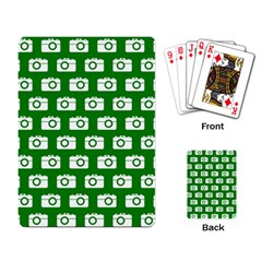 Modern Chic Vector Camera Illustration Pattern Playing Cards Single Design (rectangle)