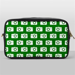 Modern Chic Vector Camera Illustration Pattern Toiletries Bag (one Side) by GardenOfOphir