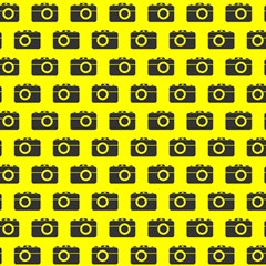 Modern Chic Vector Camera Illustration Pattern Play Mat (rectangle) by GardenOfOphir