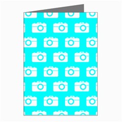 Modern Chic Vector Camera Illustration Pattern Greeting Cards (pkg Of 8) by GardenOfOphir