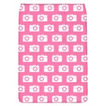 Pink Modern Chic Vector Camera Illustration Pattern Removable Flap Cover (L) Front