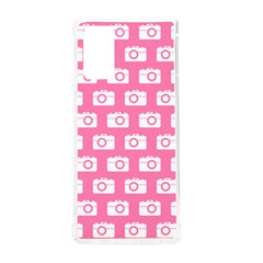 Pink Modern Chic Vector Camera Illustration Pattern Samsung Galaxy Note 20 Tpu Uv Case by GardenOfOphir