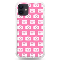 Pink Modern Chic Vector Camera Illustration Pattern Iphone 12 Mini Tpu Uv Print Case	 by GardenOfOphir