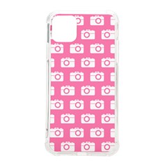 Pink Modern Chic Vector Camera Illustration Pattern Iphone 11 Pro Max 6 5 Inch Tpu Uv Print Case by GardenOfOphir