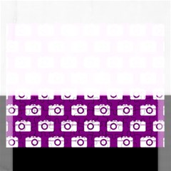 Modern Chic Vector Camera Illustration Pattern Rectangular Jigsaw Puzzl by GardenOfOphir