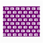 Modern Chic Vector Camera Illustration Pattern Small Glasses Cloth Front