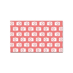 Modern Chic Vector Camera Illustration Pattern Sticker (rectangular)