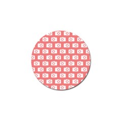 Modern Chic Vector Camera Illustration Pattern Golf Ball Marker (4 Pack) by GardenOfOphir