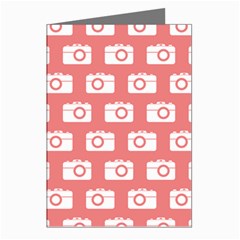 Modern Chic Vector Camera Illustration Pattern Greeting Cards (pkg Of 8) by GardenOfOphir