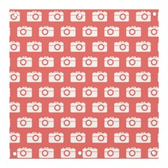 Modern Chic Vector Camera Illustration Pattern Banner And Sign 3  X 3  by GardenOfOphir