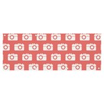 Modern Chic Vector Camera Illustration Pattern Banner and Sign 8  x 3  Front