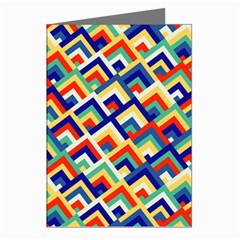 Trendy Chic Modern Chevron Pattern Greeting Cards (pkg Of 8) by GardenOfOphir