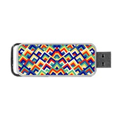 Trendy Chic Modern Chevron Pattern Portable Usb Flash (one Side) by GardenOfOphir