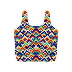 Trendy Chic Modern Chevron Pattern Full Print Recycle Bag (s) by GardenOfOphir