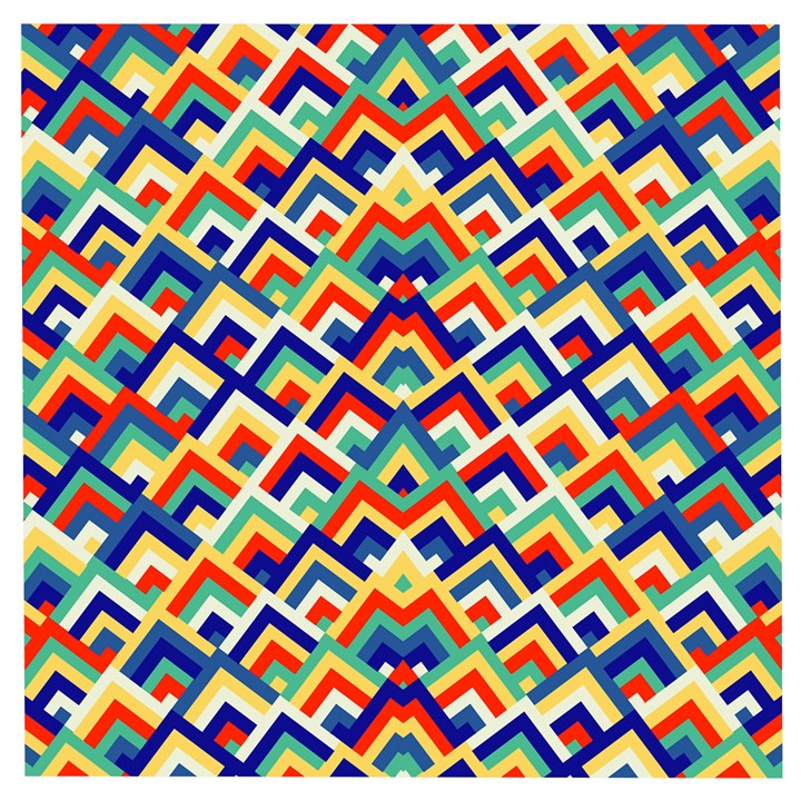 Trendy Chic Modern Chevron Pattern Wooden Puzzle Square