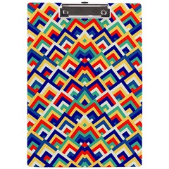 Trendy Chic Modern Chevron Pattern A4 Acrylic Clipboard