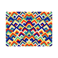 Trendy Chic Modern Chevron Pattern Premium Plush Fleece Blanket (mini) by GardenOfOphir