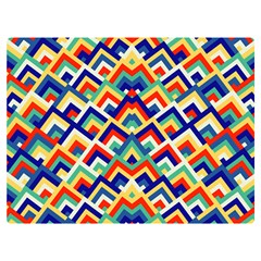 Trendy Chic Modern Chevron Pattern Premium Plush Fleece Blanket (extra Small) by GardenOfOphir