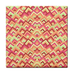 Trendy Chic Modern Chevron Pattern Tile Coaster by GardenOfOphir