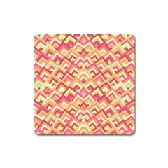 Trendy Chic Modern Chevron Pattern Square Magnet by GardenOfOphir