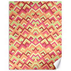 Trendy Chic Modern Chevron Pattern Canvas 18  X 24  by GardenOfOphir