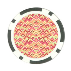 Trendy Chic Modern Chevron Pattern Poker Chip Card Guard by GardenOfOphir