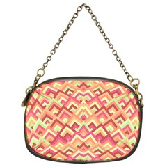 Trendy Chic Modern Chevron Pattern Chain Purse (two Sides) by GardenOfOphir