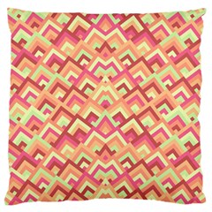 Trendy Chic Modern Chevron Pattern Standard Premium Plush Fleece Cushion Case (two Sides) by GardenOfOphir