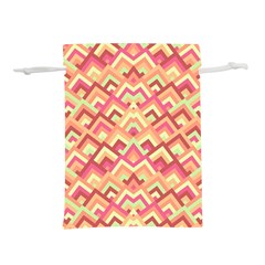 Trendy Chic Modern Chevron Pattern Lightweight Drawstring Pouch (m) by GardenOfOphir