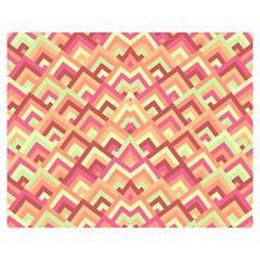 Trendy Chic Modern Chevron Pattern Premium Plush Fleece Blanket (medium) by GardenOfOphir