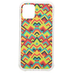 Trendy Chic Modern Chevron Pattern Iphone 12 Mini Tpu Uv Print Case	 by GardenOfOphir