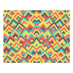 Trendy Chic Modern Chevron Pattern Premium Plush Fleece Blanket (large)