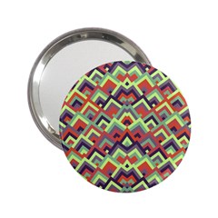 Trendy Chic Modern Chevron Pattern 2 25  Handbag Mirrors by GardenOfOphir