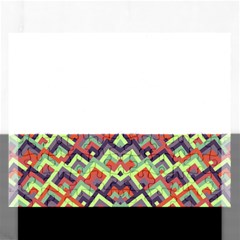 Trendy Chic Modern Chevron Pattern Rectangular Jigsaw Puzzl by GardenOfOphir