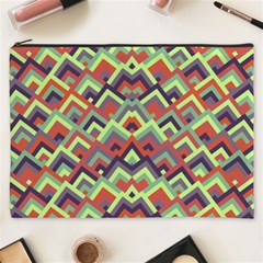 Trendy Chic Modern Chevron Pattern Cosmetic Bag (xxxl) by GardenOfOphir