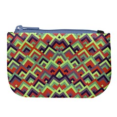 Trendy Chic Modern Chevron Pattern Large Coin Purse by GardenOfOphir