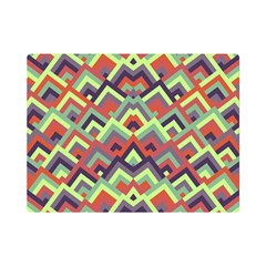 Trendy Chic Modern Chevron Pattern Premium Plush Fleece Blanket (mini) by GardenOfOphir