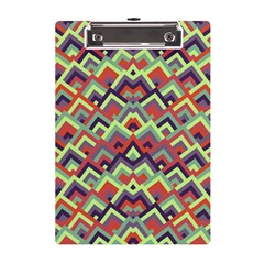 Trendy Chic Modern Chevron Pattern A5 Acrylic Clipboard