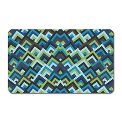 Trendy Chic Modern Chevron Pattern Magnet (rectangular) by GardenOfOphir