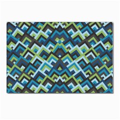 Trendy Chic Modern Chevron Pattern Postcards 5  x 7  (Pkg of 10)